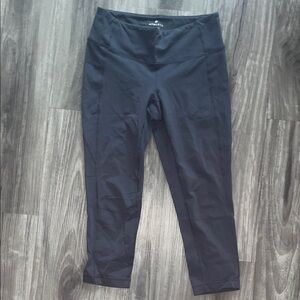 Athleta Black High-Waist Crop Leggings